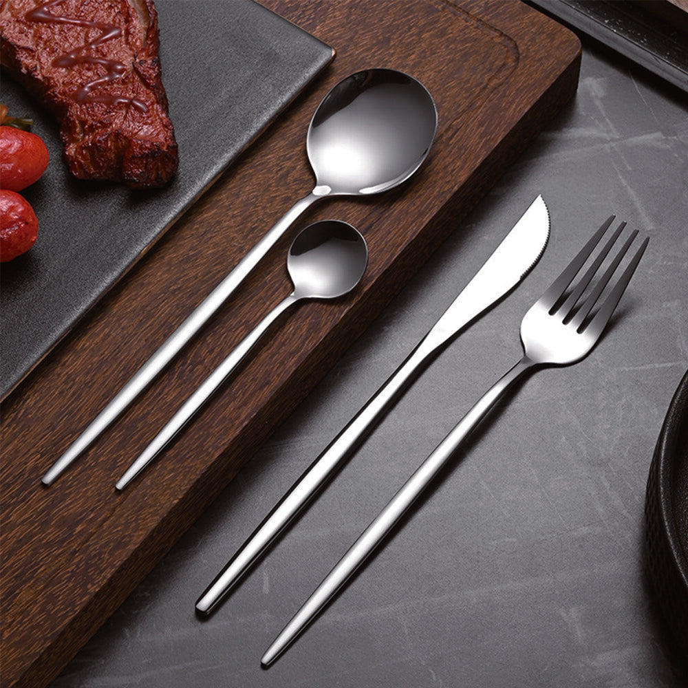 Stainless Steel Cutlery Set with Stand