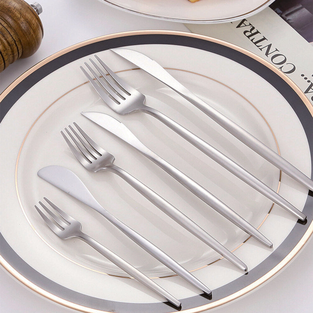 Stainless Steel Cutlery Set with Stand