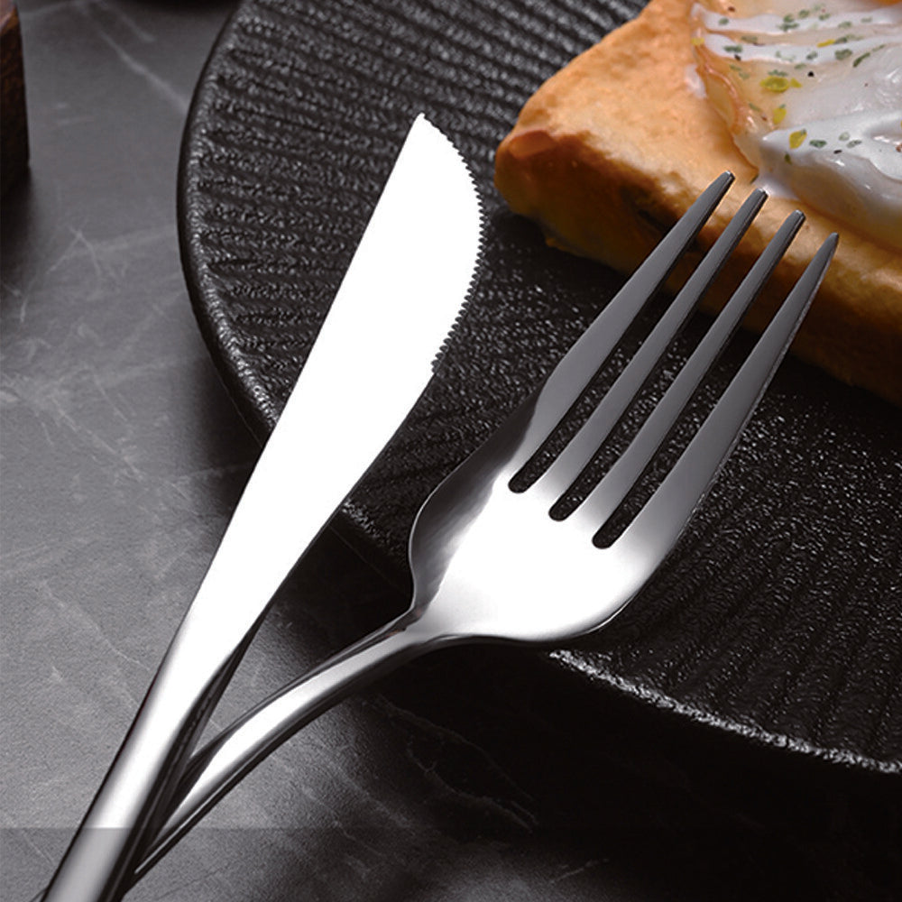 Stainless Steel Cutlery Set with Stand