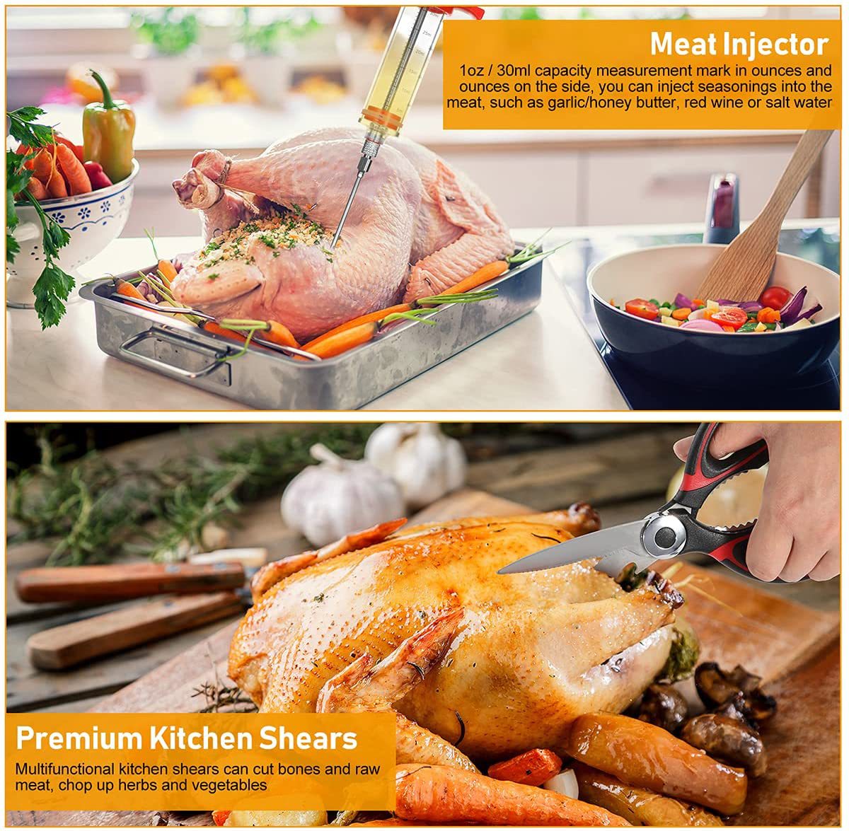 Portable Stainless Steel BBQ Tool Set with Spatula