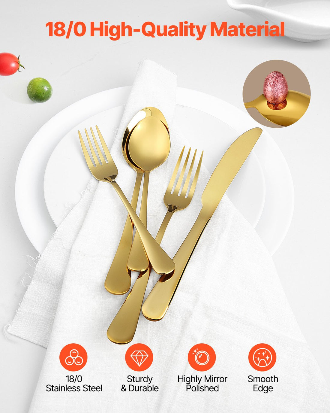 Stainless steel cutlery set