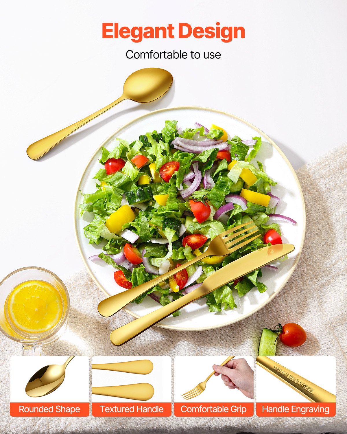 Stainless steel cutlery set