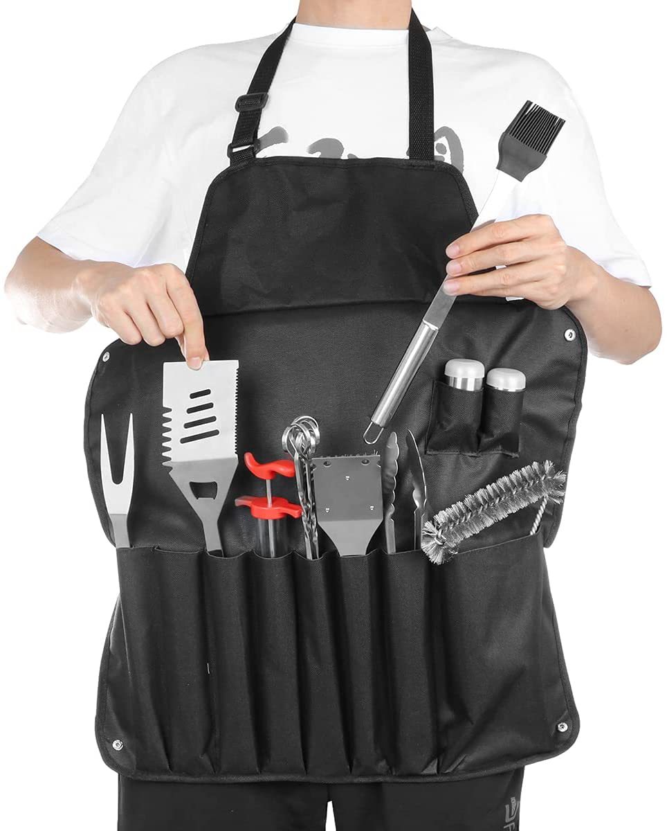 Portable Stainless Steel BBQ Tool Set with Spatula