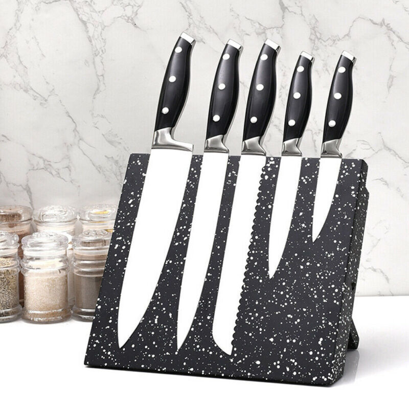 Compact magnetic knife holder for everyday kitchen use