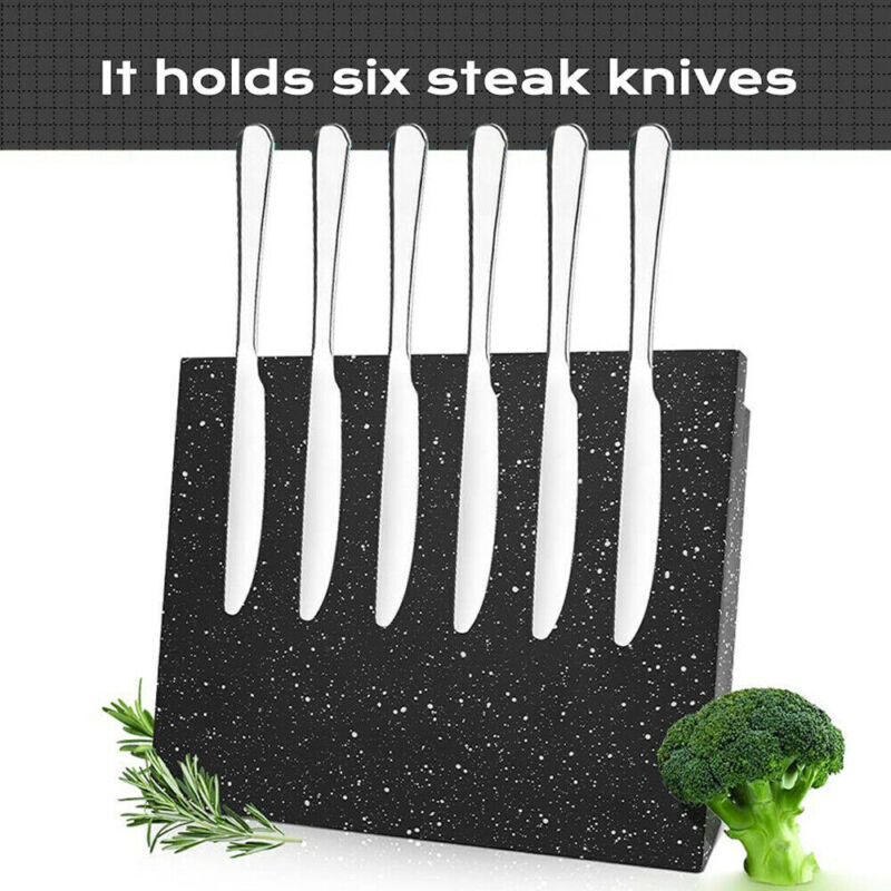 Stylish countertop knife holder with magnetic knife storage