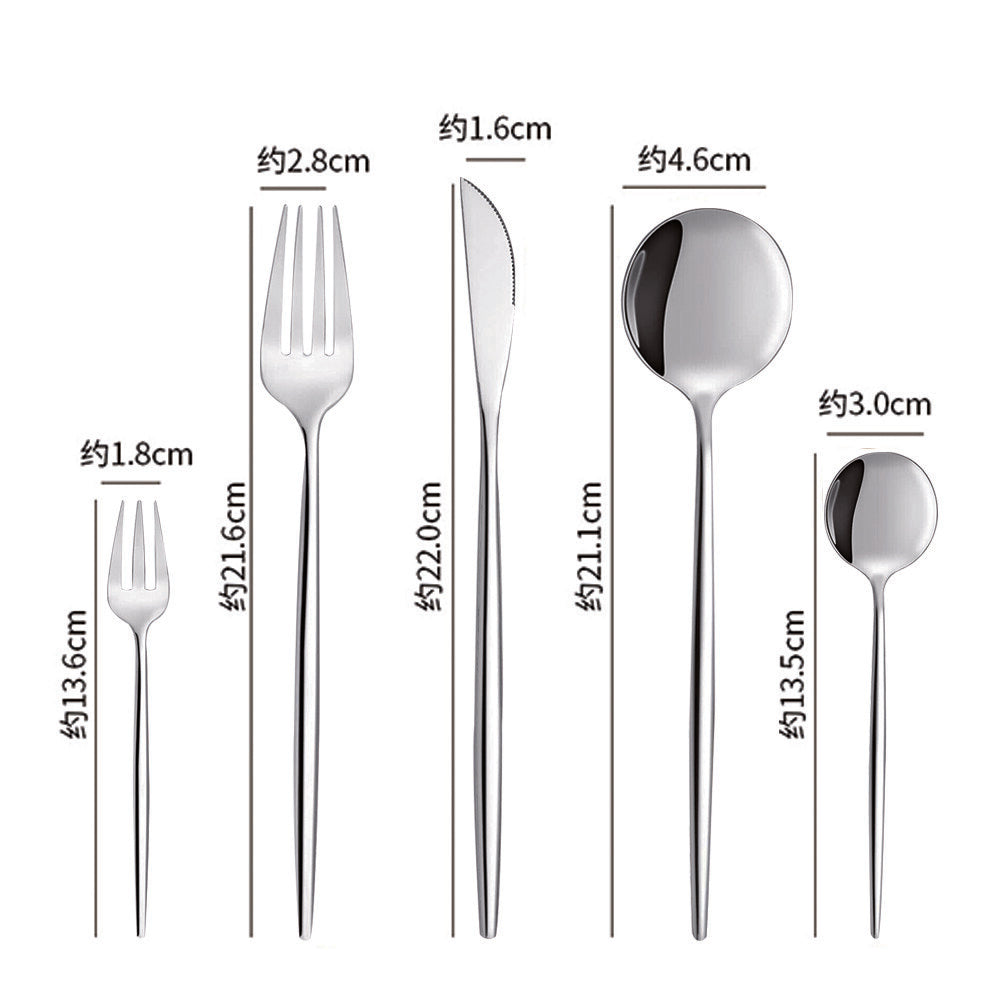Stainless Steel Cutlery Set with Stand