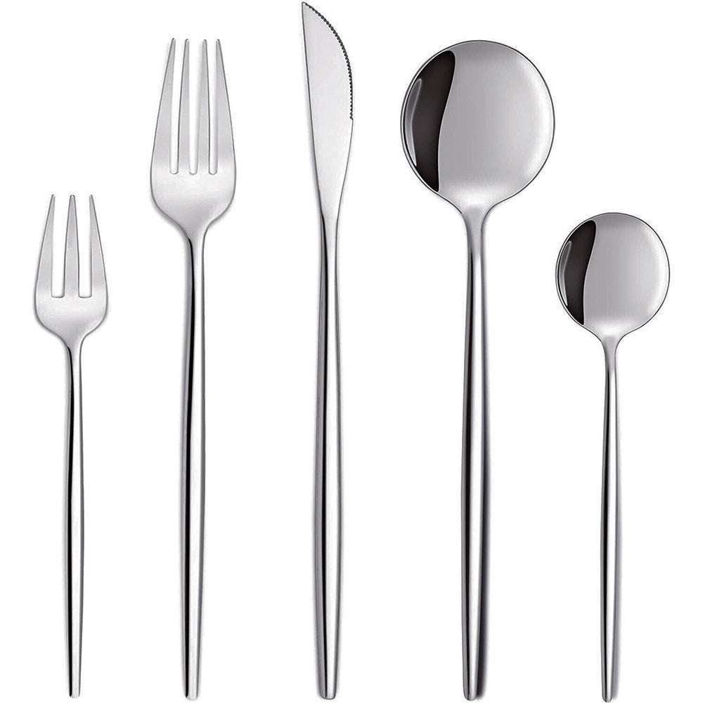 Stainless Steel Cutlery Set with Stand