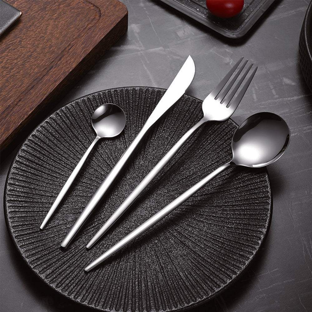Stainless Steel Cutlery Set with Stand