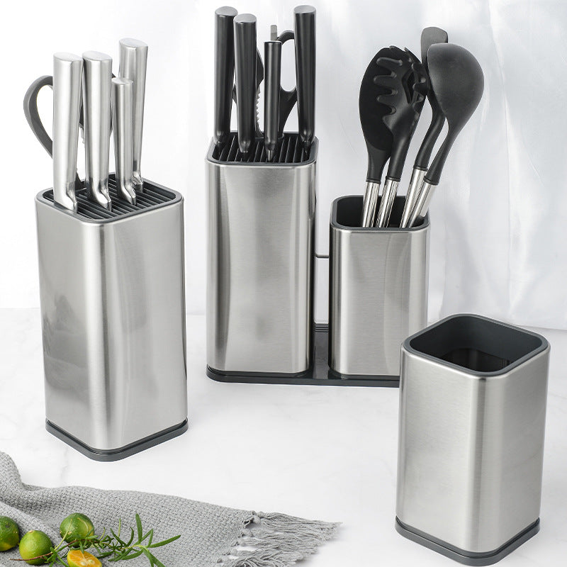Knife Holder Storage Bucket for Kitchen