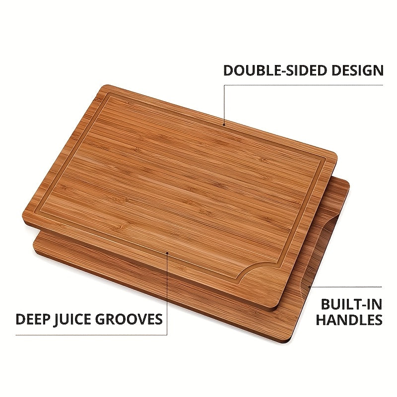 Multi-Functional Solid Wood Chopping Board Set