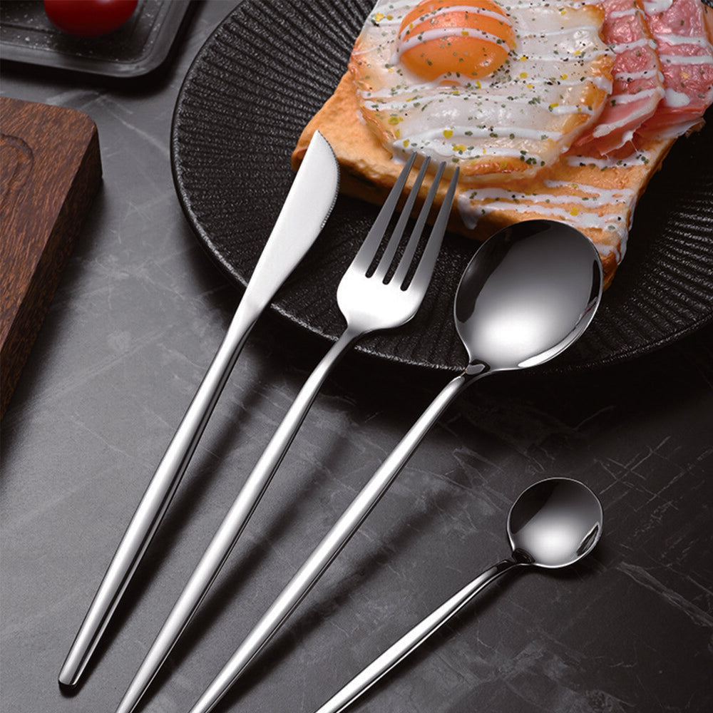 Stainless Steel Cutlery Set with Stand